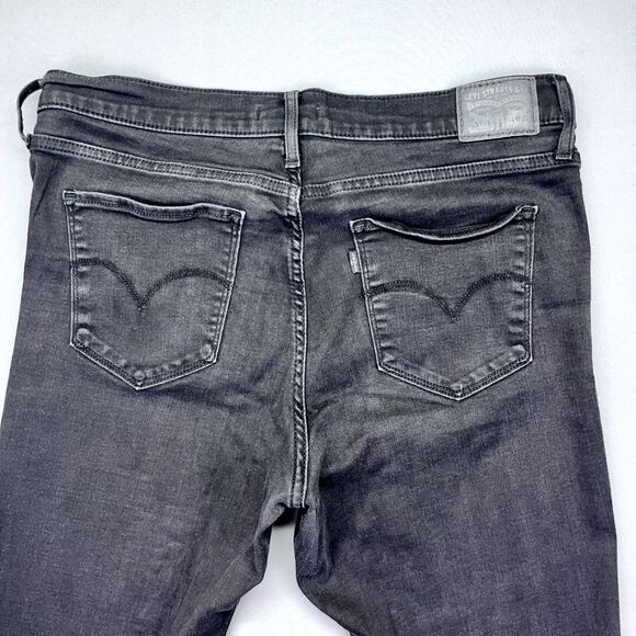 Levi's 315 Jeans Size 32 (W34 L30) Womens Shaping Bootcut Black Denim‎ - Picture 12 of 16